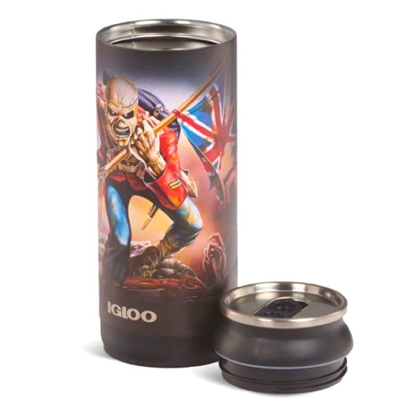 Iron Maiden Band 16 oz TumblerThe Trooper Stainless Steel Igloo Can New - Picture 2 of 12
